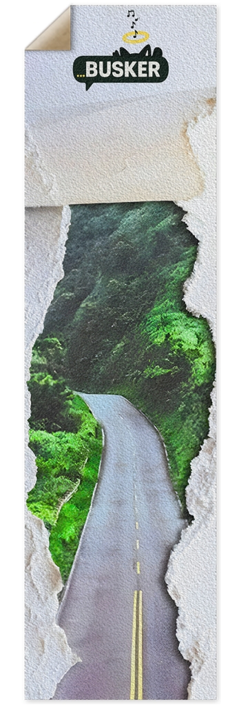 Hidden Road...BUSKER 10x36 Griptape 10 x 36 Inch Griptape