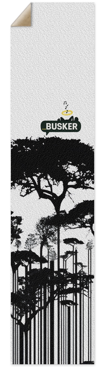 Tree Barcode...BUSKER Longboard Griptape Griptape for Longboards