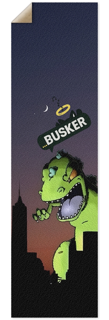 Glowing Reptar...BUSKER 10x36 Griptape 10 x 36 Inch Griptape
