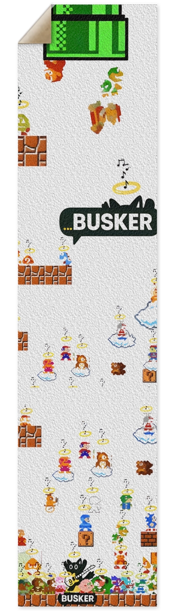 Retro Crowd...BUSKER Longboard Griptape Griptape for Longboards
