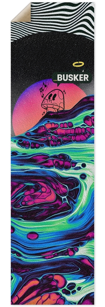 Glowing River...BUSKER 10x36 Griptape 10 x 36 Inch Griptape