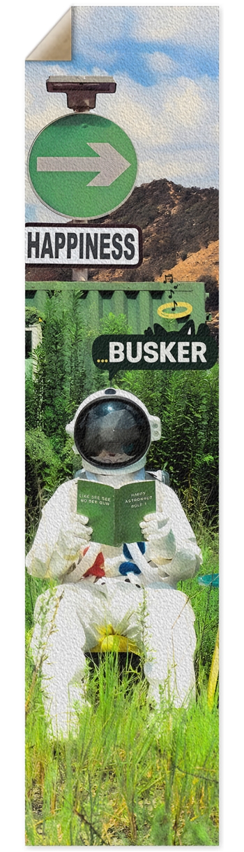 Distant Listener...BUSKER Longboard Griptape