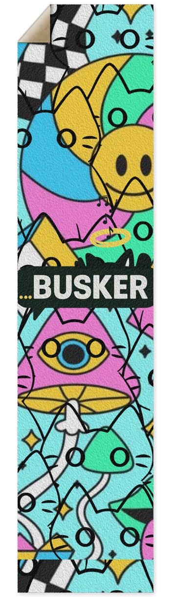 Hidden Cats...BUSKER Longboard Griptape Griptape for Longboards