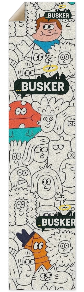 Fun Crowd...BUSKER Longboard Griptape