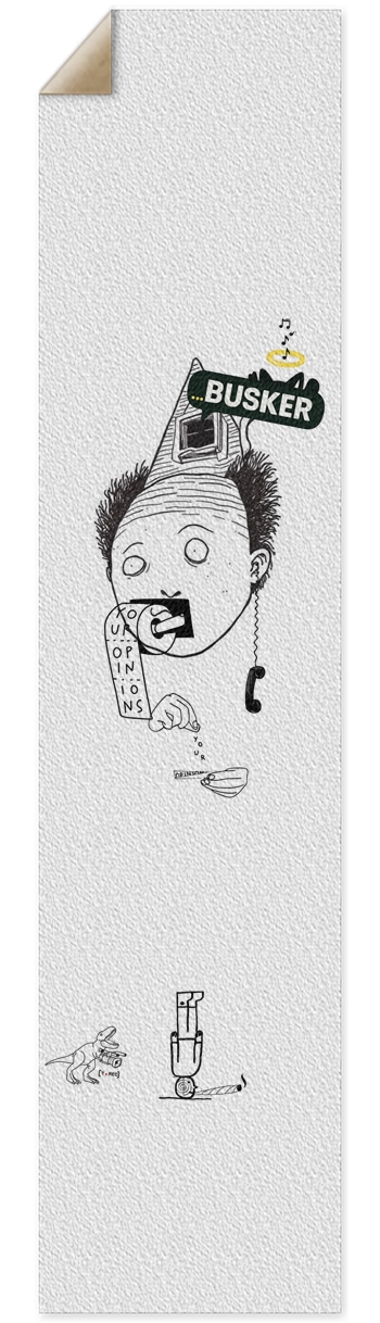 Fell Out the Attic...BUSKER Longboard Griptape Griptape for Longboards