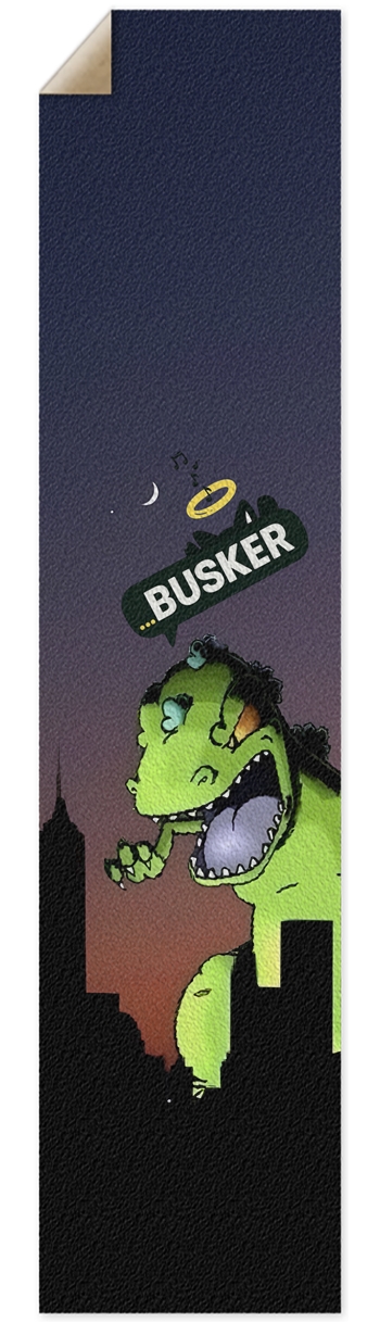 Glowing Reptar...BUSKER Longboard Griptape Griptape for Longboards