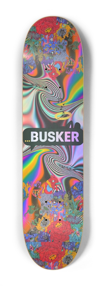 Psychedelic Bouquet...BUSKER Kid Skateboard
