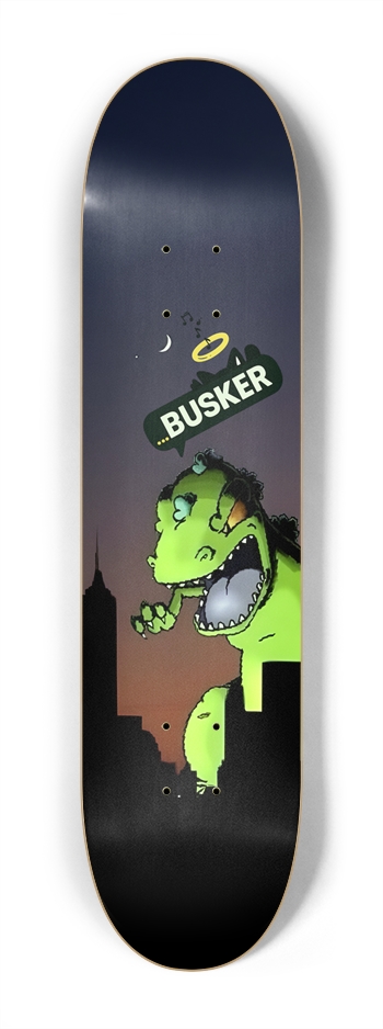 Glowing Reptar...BUSKER Kid Skateboard 7-1/4 Mini/Kid Skateboard