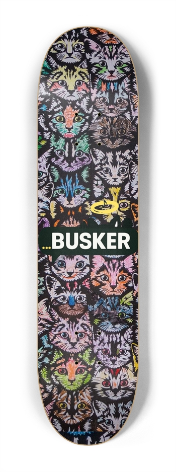 Stray Cats...BUSKER Kid Skateboard 7-1/4 Mini/Kid Skateboard