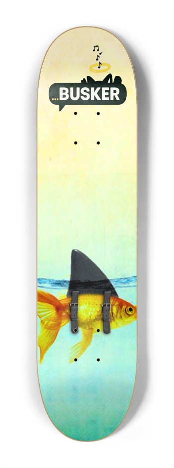 Gold Fish...BUSKER Kid Skateboard 7-1/4 Mini/Kid Skateboard