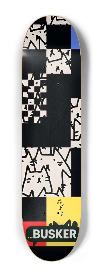Box Cats...BUSKER Kid Skateboard 7-1/4 Mini/Kid Skateboard