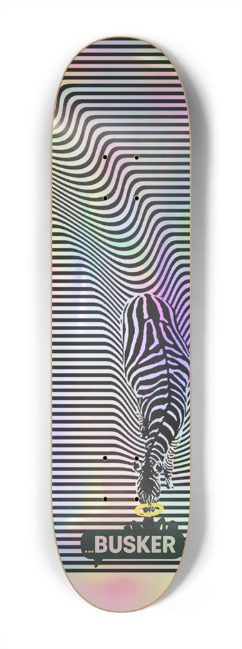 Zebra...BUSKER Kid Skateboard 7-1/4 Mini/Kid Skateboard