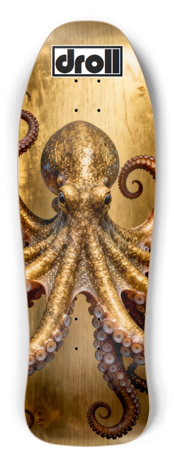 golden octopus on gold Shredder Shape