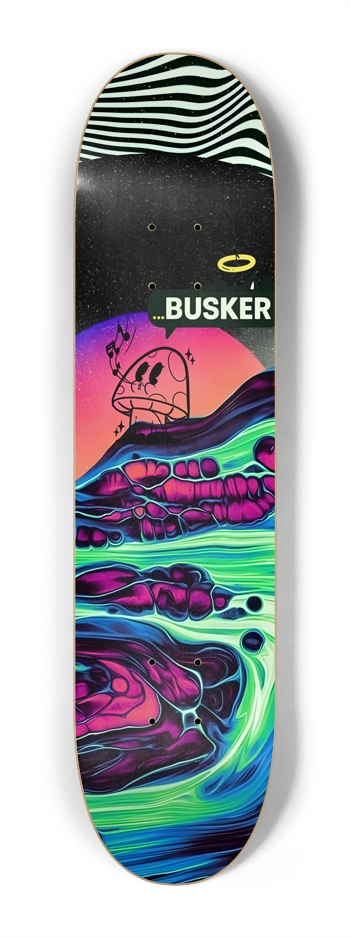 Glowing River...BUSKER Kid Skateboard (Glows-in-the-Dark)