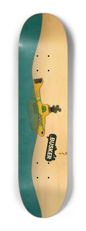 Yellow Submarine...BUSKER Kid Skateboard  (Natural Finish)