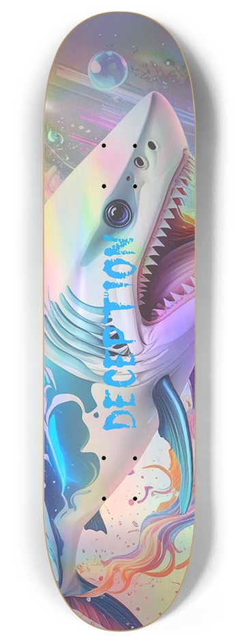 Cyberpunk Shark - (holographic ltd edition) 8 Inch Skateboard Deck