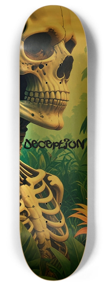 Deadly Jungle - 03 (gold foil) 8 Inch Skateboard Deck