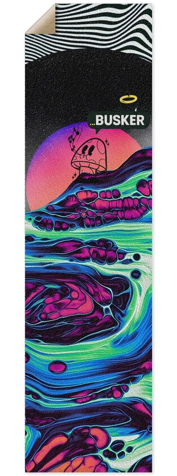 Glowing River...BUSKER 9x33 Griptape 9 x 33 Inch Griptape