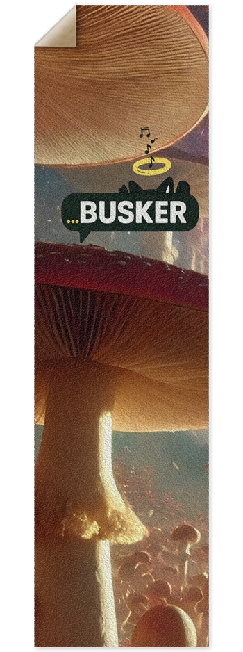 Mushroom World...BUSKER 9x33 Griptape