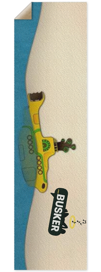 Yellow Submarine...BUSKER 9x33 Griptape 9 x 33 Inch Griptape