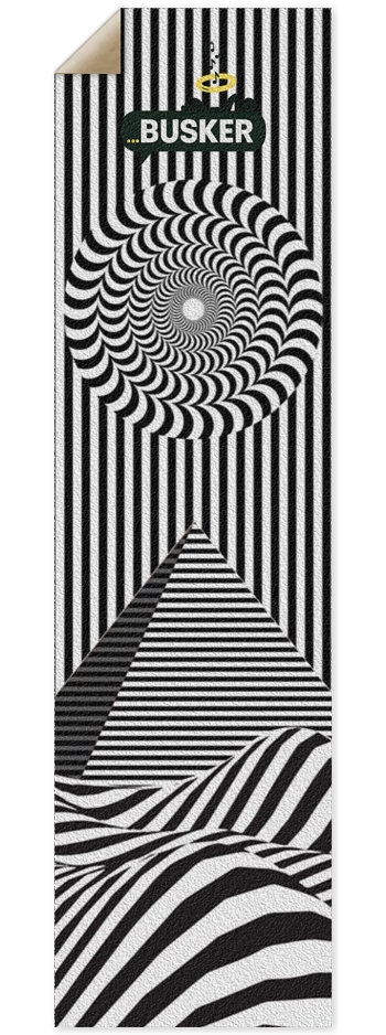 Optical Pyramid...BUSKER 9x33 Griptape 9 x 33 Inch Griptape