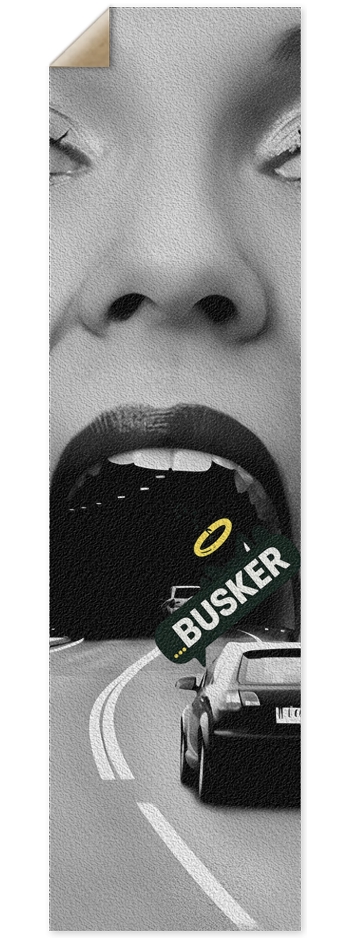 AH...BUSKER 9x33 Griptape 9 x 33 Inch Griptape