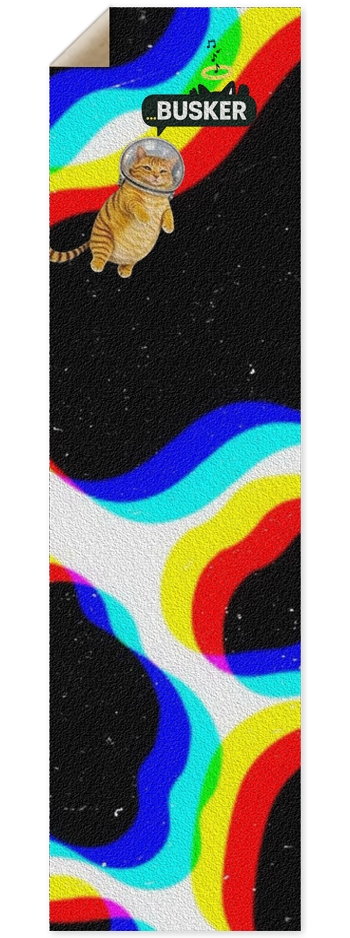 Space Cat...BUSKER 9x33 Griptape