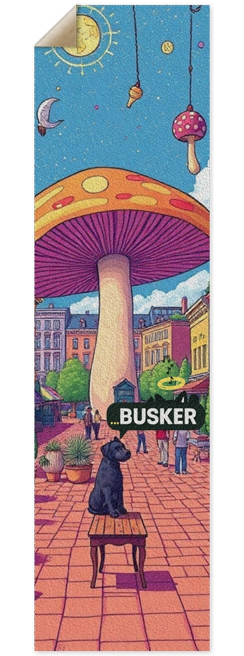 Dog...BUSKER 9x33 Griptape 9 x 33 Inch Griptape