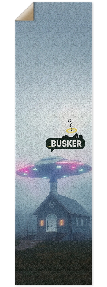 Cosmic Church...BUSKER 9x33 Griptape 9 x 33 Inch Griptape