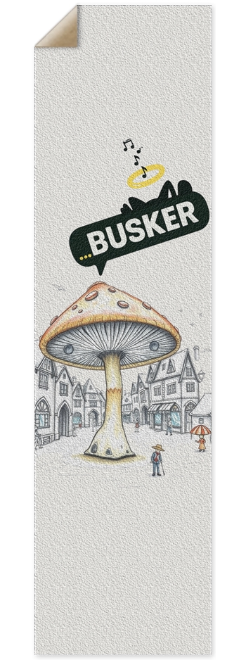 Shroom Square...BUSKER 9x33 Griptape