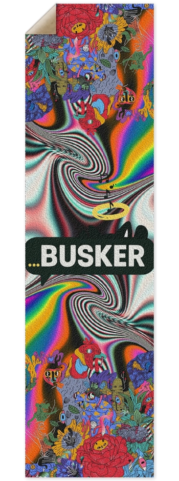 Psychedelic Bouquet...BUSKER 9x33 Griptape