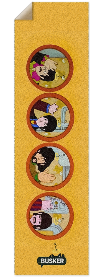 Submarine Portholes...BUSKER 9x33 Griptape