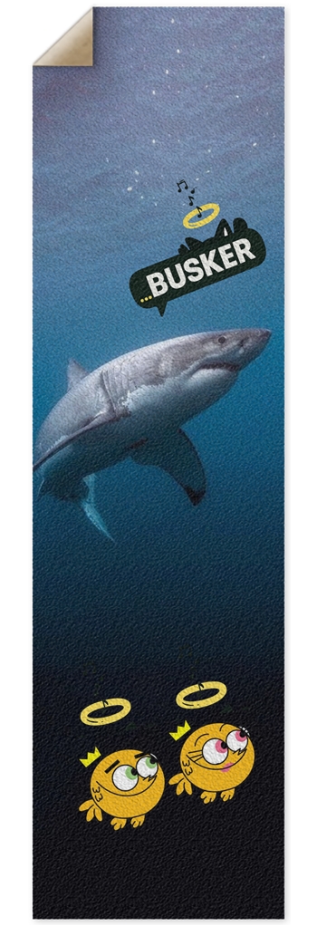 Fairly Odd Shark...BUSKER 10x36 Griptape