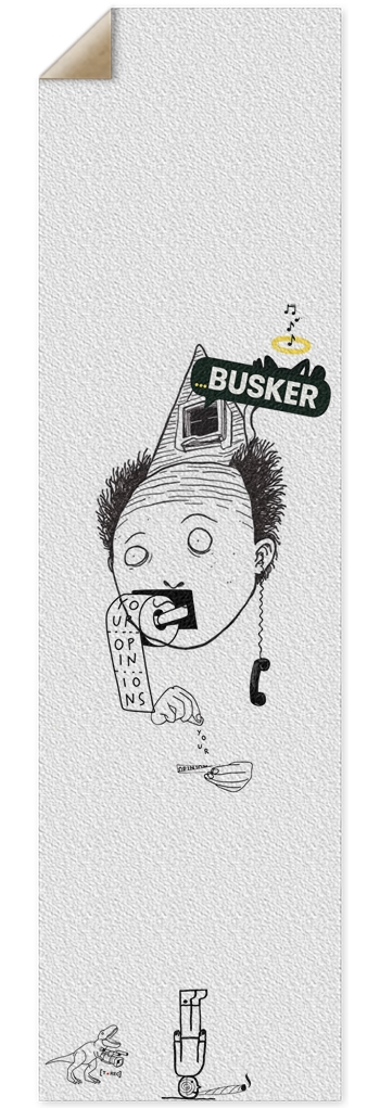 Fell Out the Attic...BUSKER 10x36 Griptape 10 x 36 Inch Griptape
