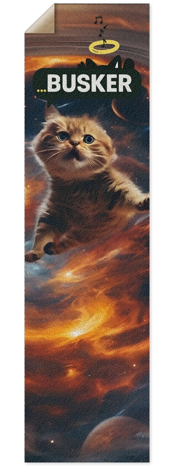 Galaxy Cat...BUSKER 9x33 Griptape
