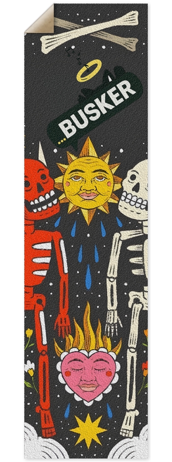 Spiritual Forces...BUSKER 9x33 Griptape