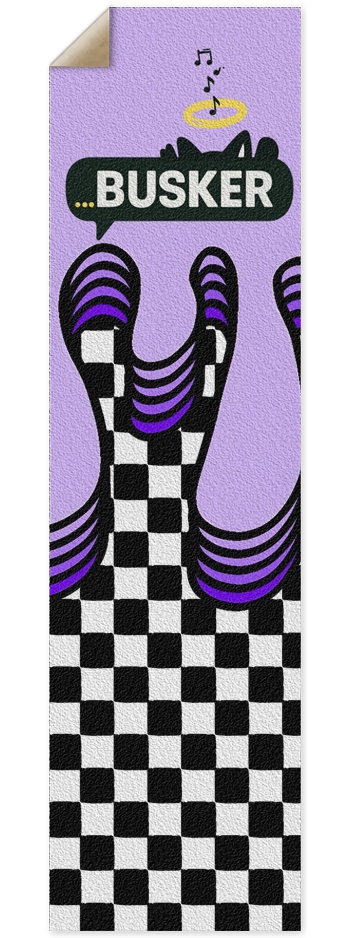 NEObrutalism...BUSKER 9x33 Griptape 9 x 33 Inch Griptape