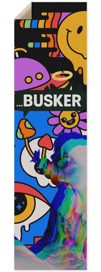 Butterfly Effect...BUSKER 9x33 Griptape 9 x 33 Inch Griptape