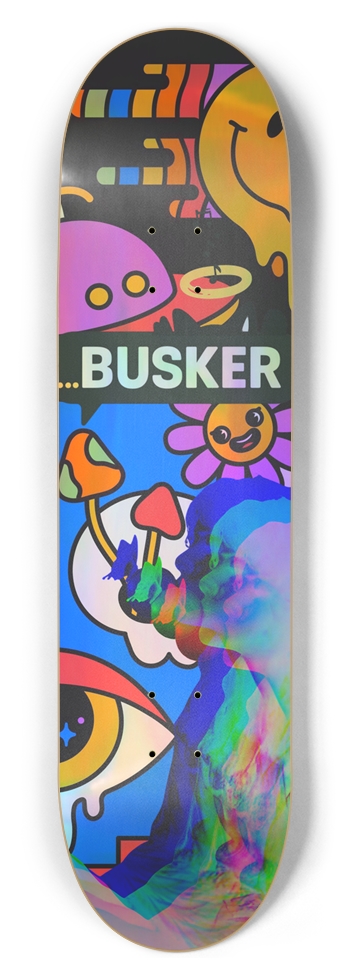 Butterfly Effect...BUSKER 8.5 Skateboard (Holographic)
