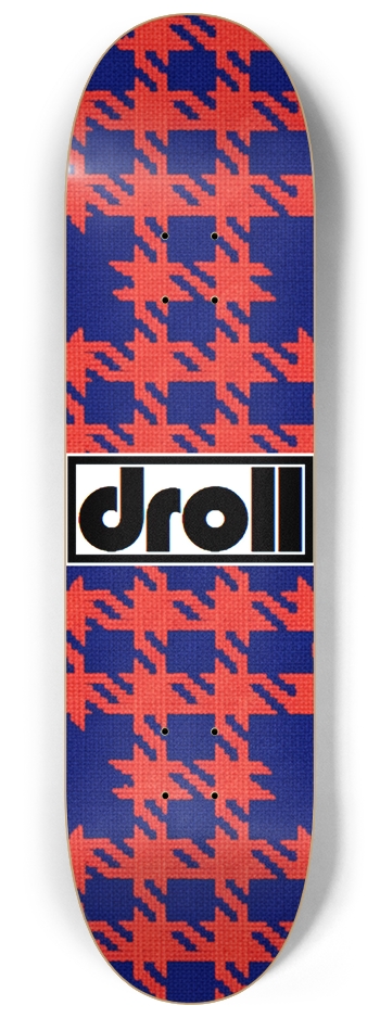 Hounds Tooth Blue and Red