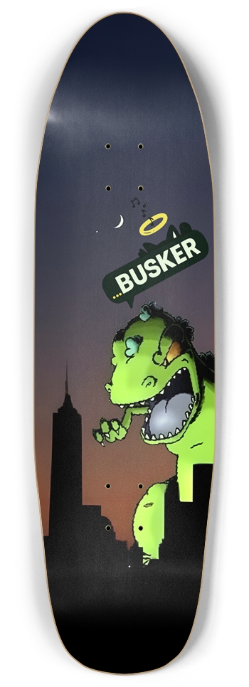 Glowing Reptar...BUSKER Punk Nose Pool (Glows-the-Dark) Punk Nose Pool Shape