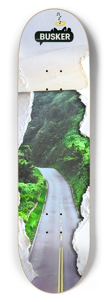 Hidden Road...BUSKER 8.5 Skateboard 8-1/2 Skateboard Deck