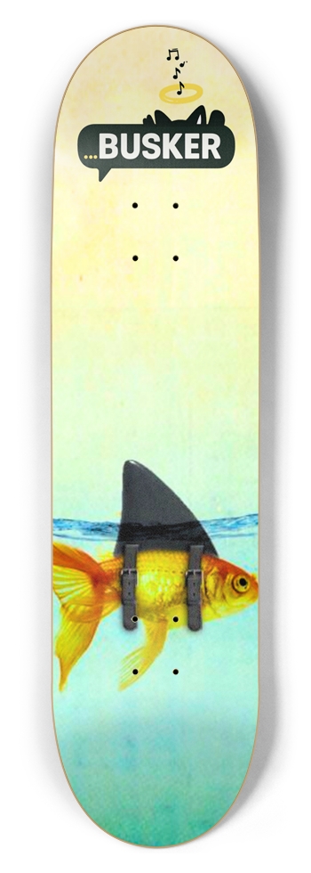 Gold Fish...BUSKER 8.5 Skateboard 8-1/2 Skateboard Deck