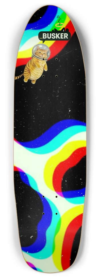 Glowing Space Cat...BUSKER Punk Nose Pool (Glows-in-the-Dark) Punk Nose Pool Shape