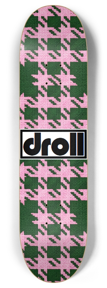 houndstooth pink, green