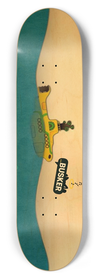 Yellow Submarine...BUSKER 8.5 Skateboard (Natural Finish)