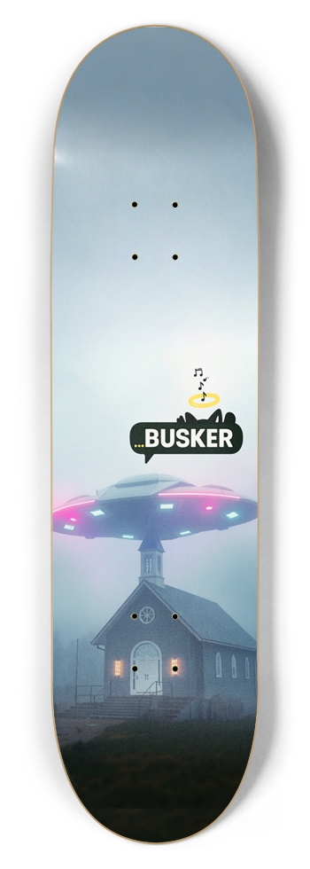Cosmic Church...BUSKER 8.5 Skateboard