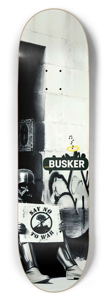 Peace Vader...BUSKER 8.5 Skateboard