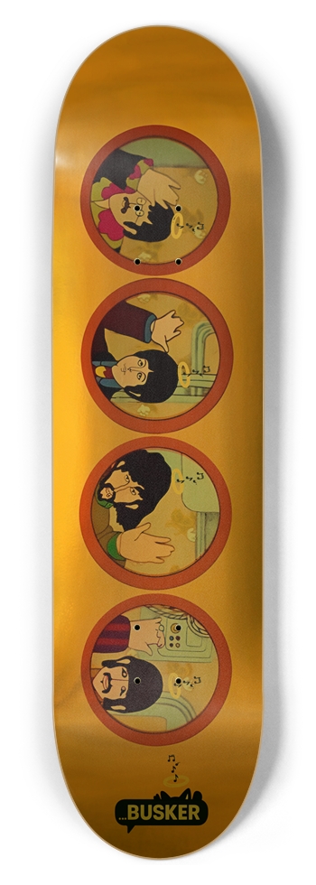 Golden Submarine...BUSKER 8.5 Skateboard