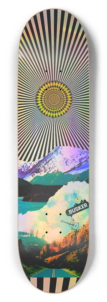 Mountain Duck...BUSKER 8.5 Skateboard (Holographic)